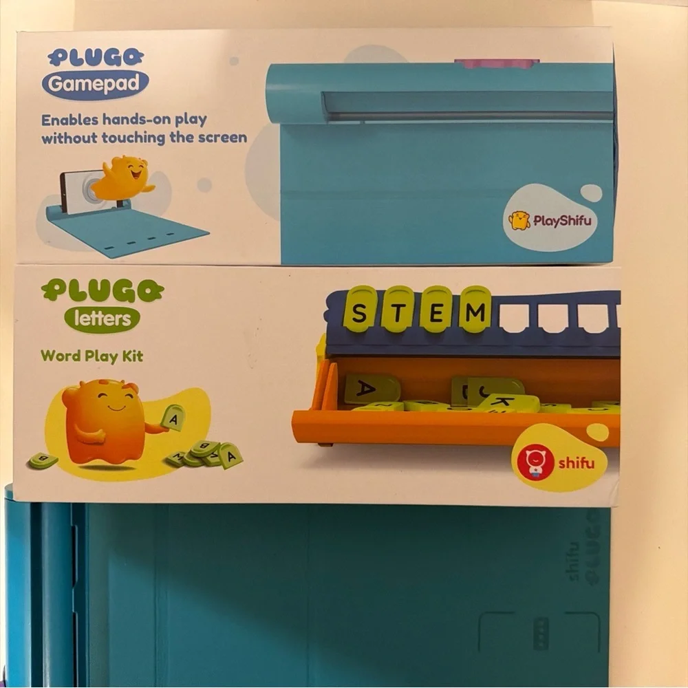 Lot of 2 PlayShifu Plugo Mat & Plugo Letters, an AR-powered word-building kit